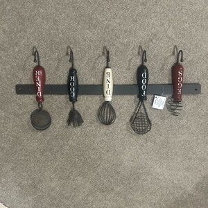 Vintage-Inspired Kitchen Utensil Wall Decor